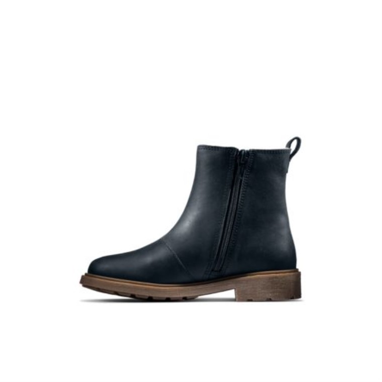 Astrol Orinf F Fit Clarks Cuero Azul Marino
