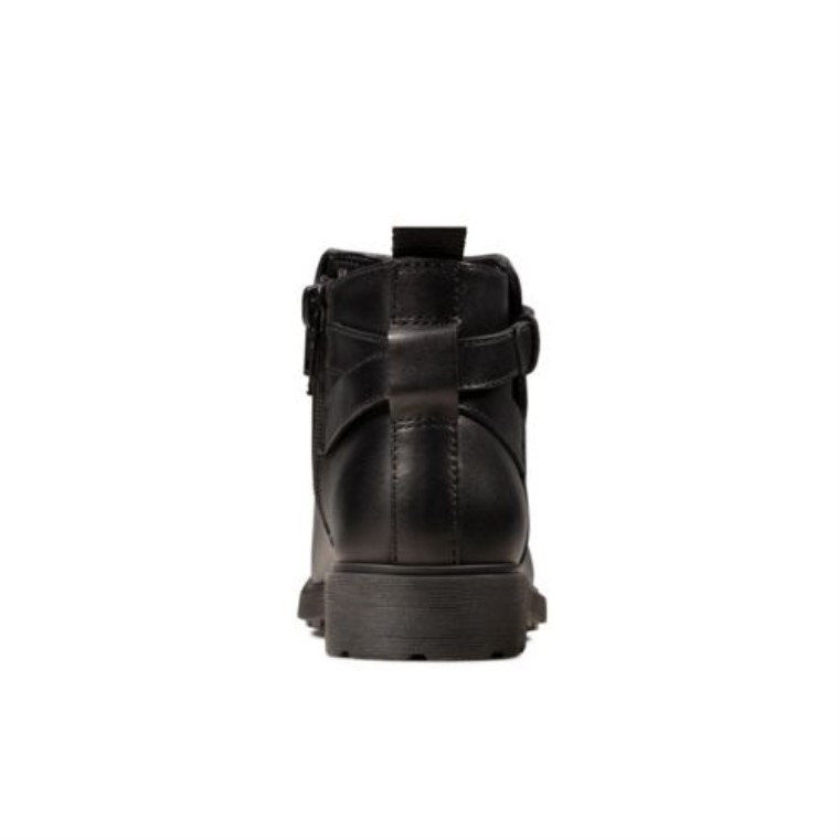 Astrol Soar Inf F Fit Cuero Negro Clarks