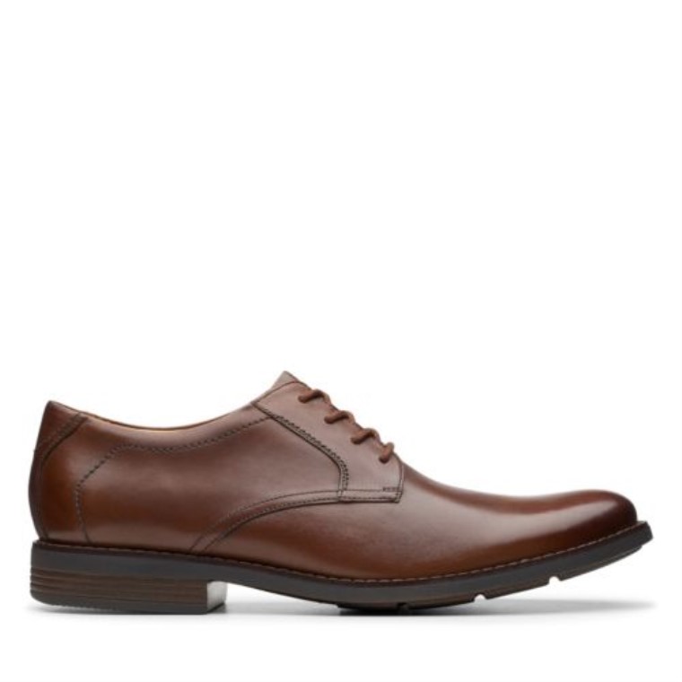 Encaje Becken Cuero Marrón Oscuro Clarks