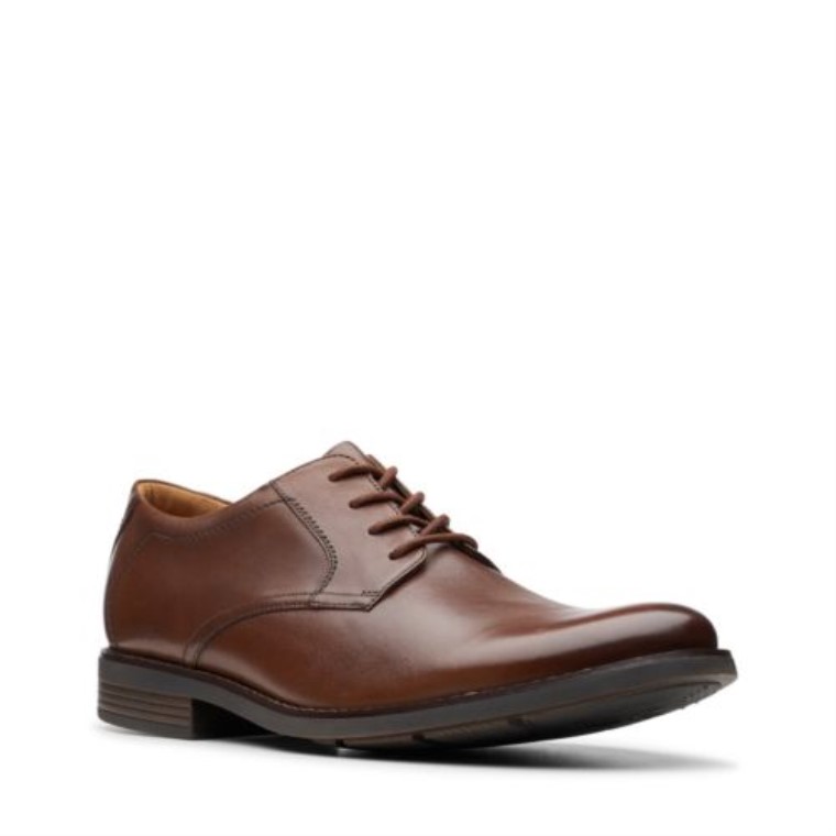 Encaje Becken Cuero Marrón Oscuro Clarks