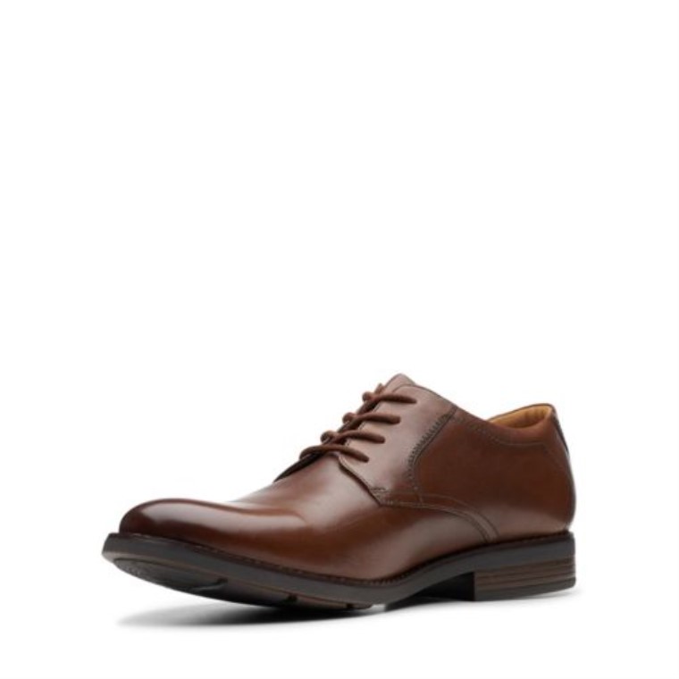 Encaje Becken Cuero Marrón Oscuro Clarks