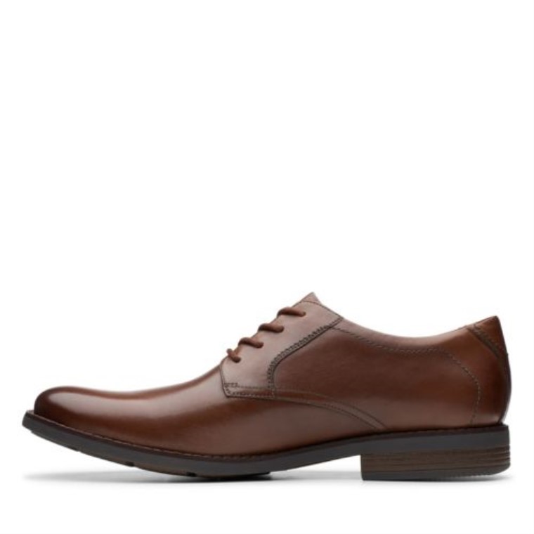 Encaje Becken Cuero Marrón Oscuro Clarks