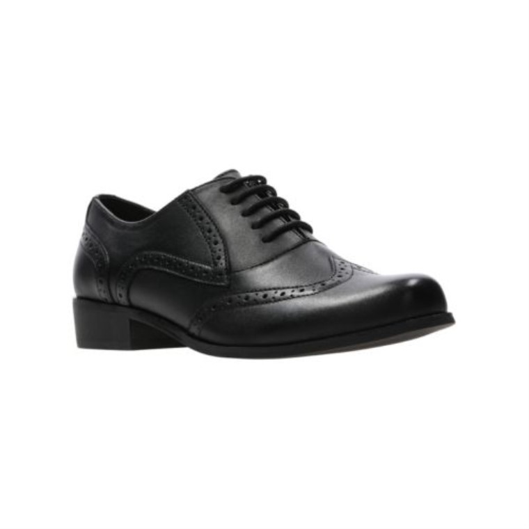 Negro Clarks Falconet Un Ajuste Ancho