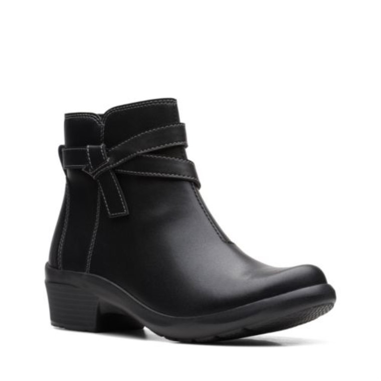 Cuero Negro Angie Especias Clarks