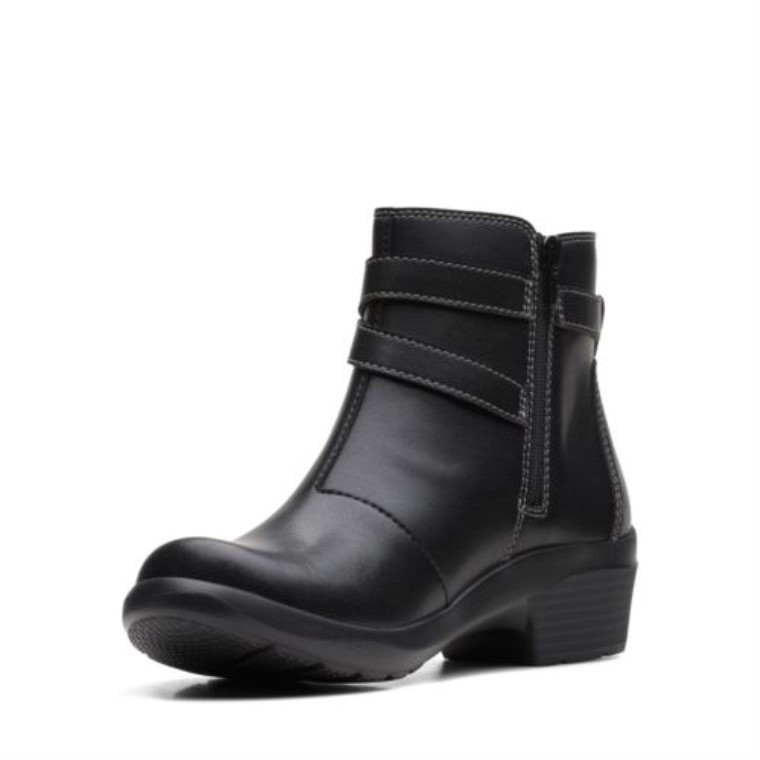 Cuero Negro Angie Especias Clarks