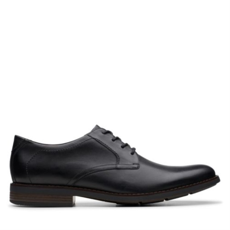 Cuero Negro Becken Encaje Clarks