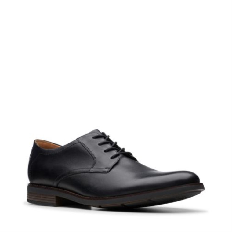 Cuero Negro Becken Encaje Clarks