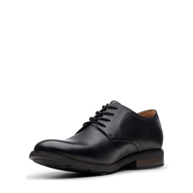 Cuero Negro Becken Encaje Clarks