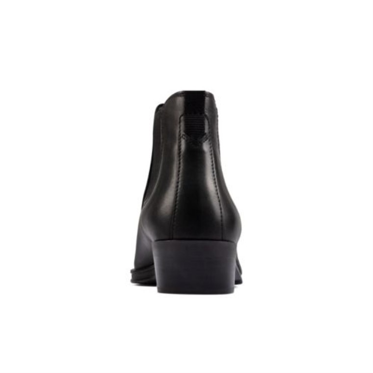 Top Clarks Alcina De Cuero Negro