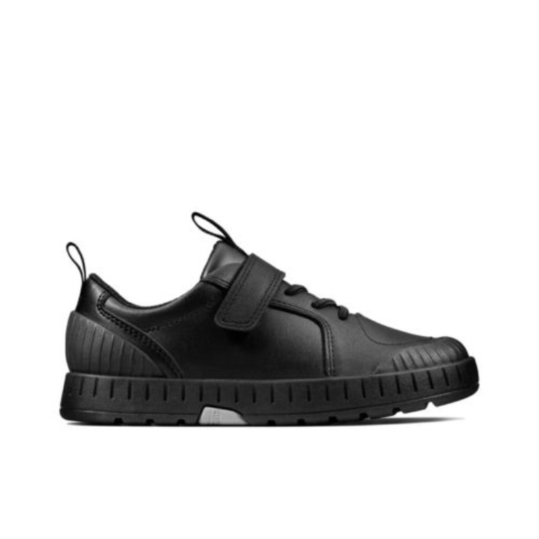 Cuero Negro Clarks Apollo Step Inf F Fit