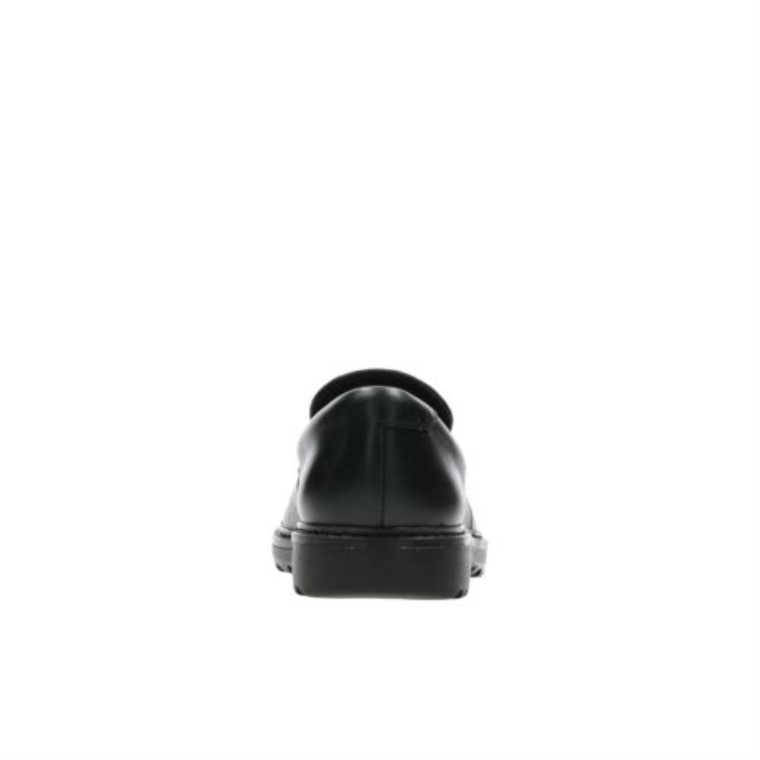Cuero Negro Clarks Asher Stride Jnr F Fit