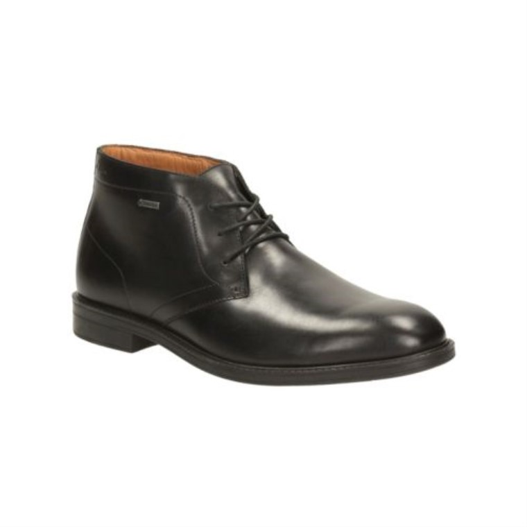 Cuero Negro Clarks Chilver Hola Gtx
