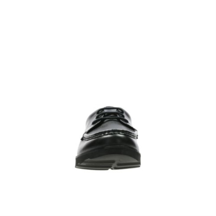 Cuero Negro Clarks Crown Tate Jnr G Ajuste