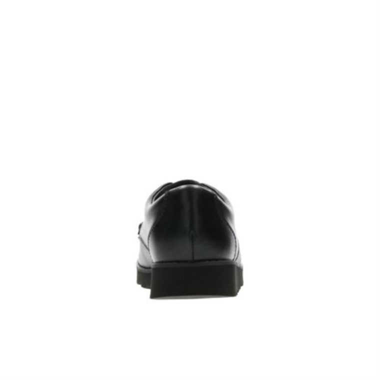 Cuero Negro Clarks Crown Tate Jnr G Ajuste