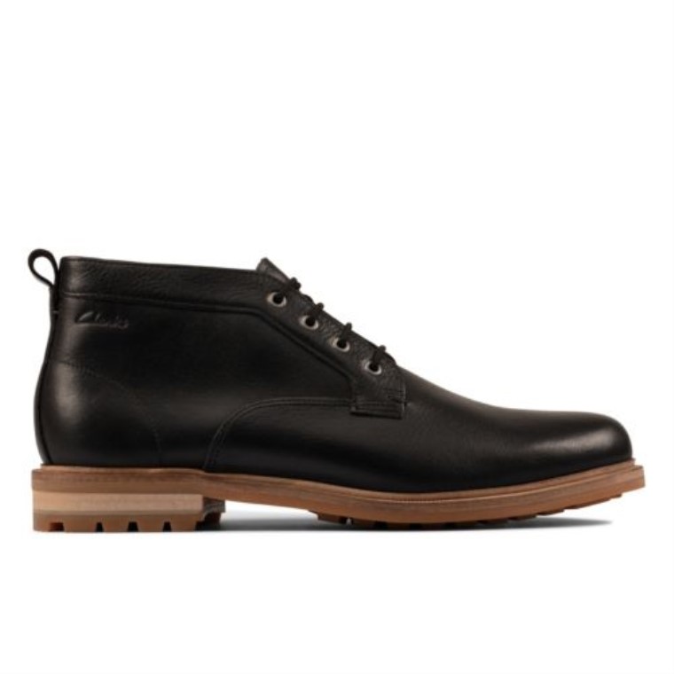 Cuero Negro Clarks Foxwell Mid