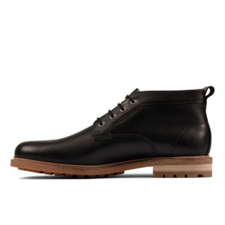 Cuero Negro Clarks Foxwell Mid
