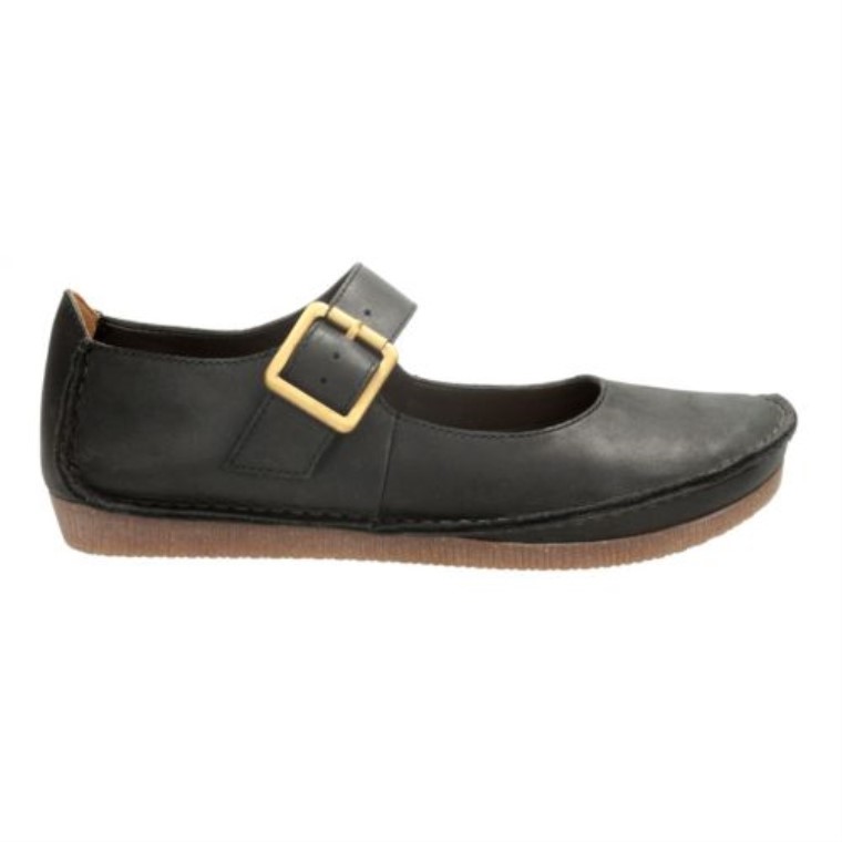 Cuero Negro Clarks Janey Junio