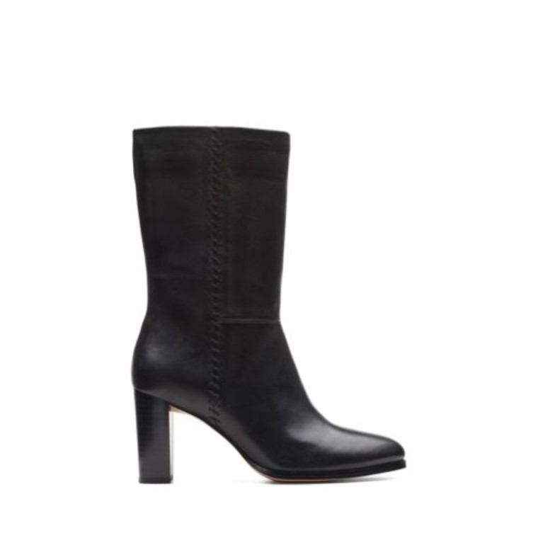 Cuero Negro Clarks Karamo Mid