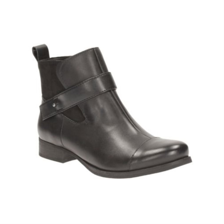 Cuero Negro Clarks Ladbroke Magia