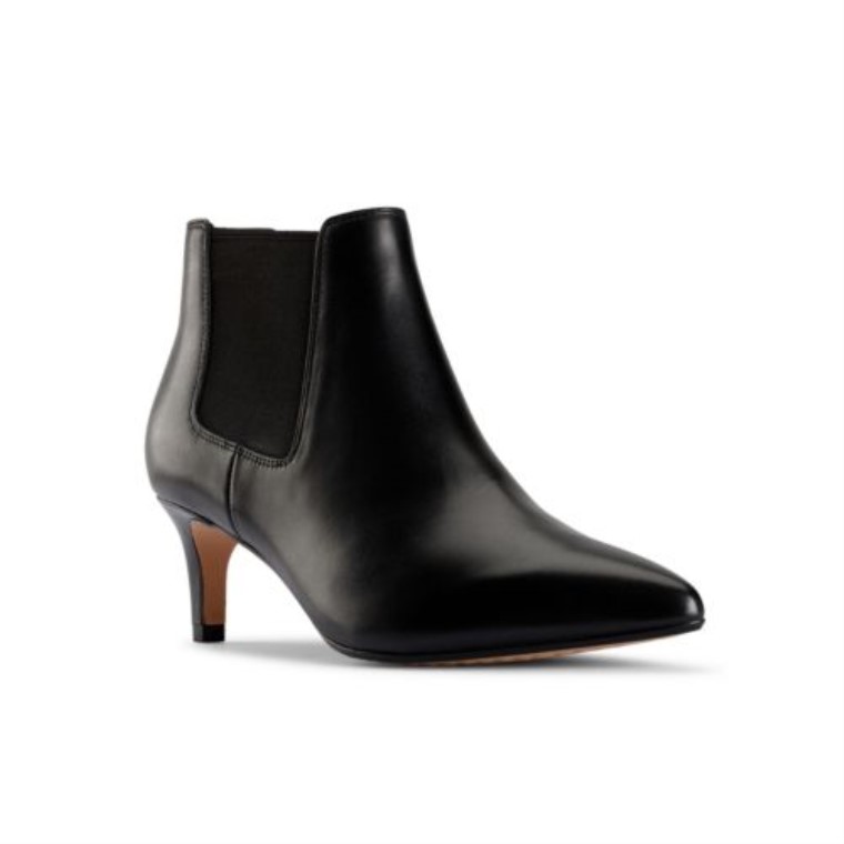 Bota Clarks Laina 55 De Piel Negra2