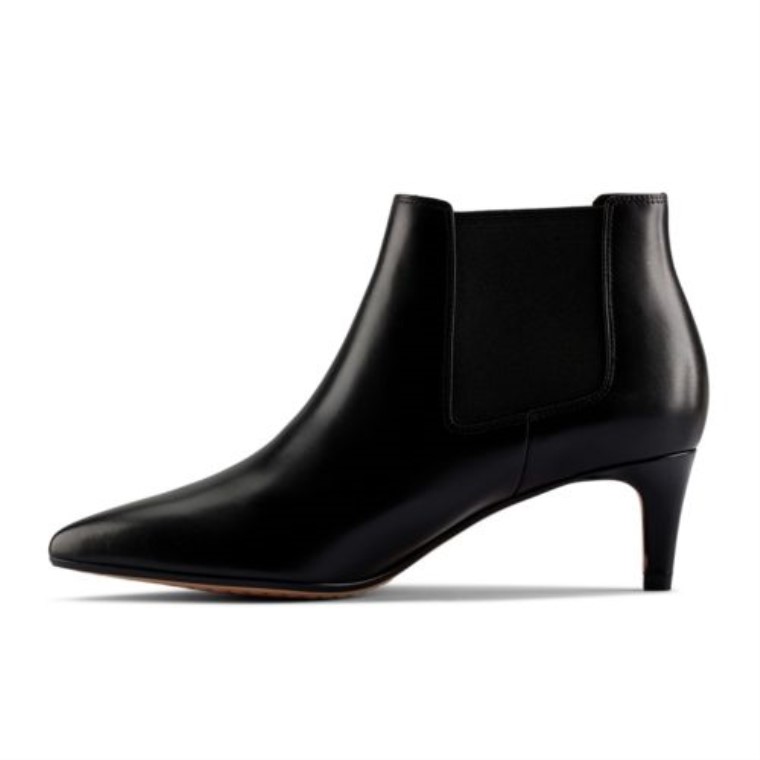 Bota Clarks Laina 55 De Piel Negra2