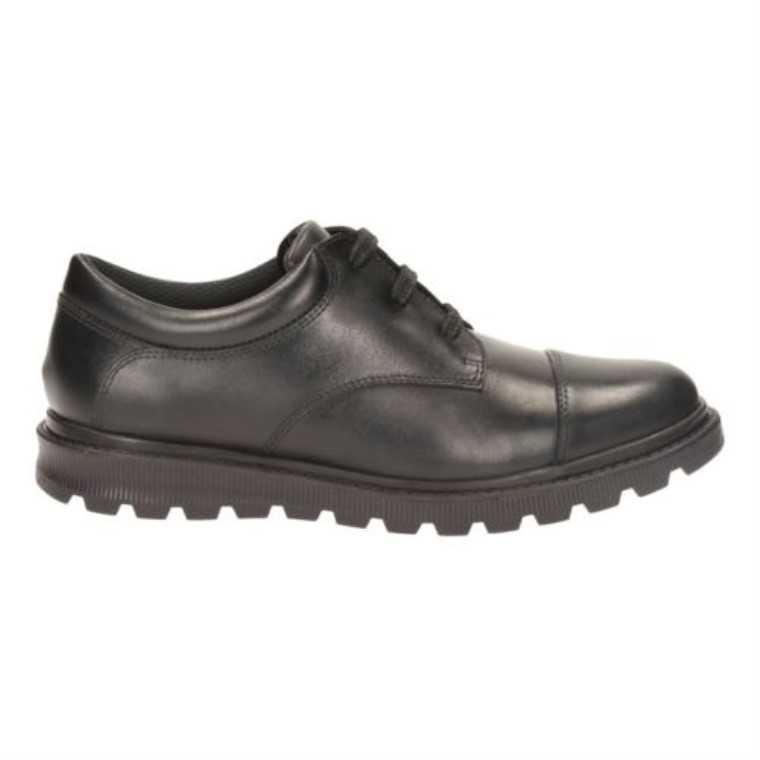 Cuero Negro Clarks Mayes Caminar Bl G Ajuste