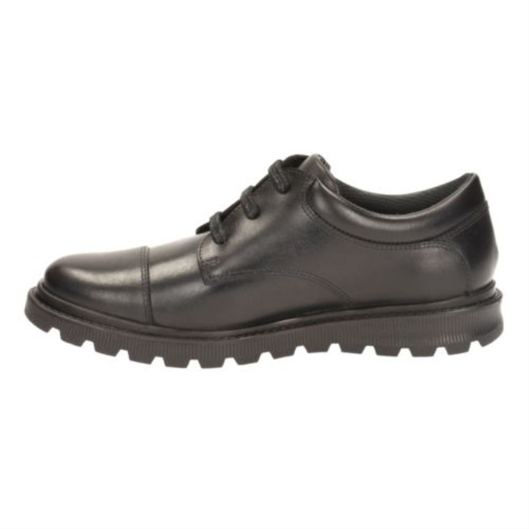 Cuero Negro Clarks Mayes Caminar Bl G Ajuste