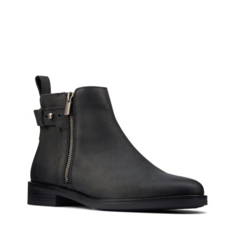 Cuero Negro Clarks Memi Lo