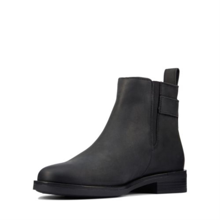 Cuero Negro Clarks Memi Lo