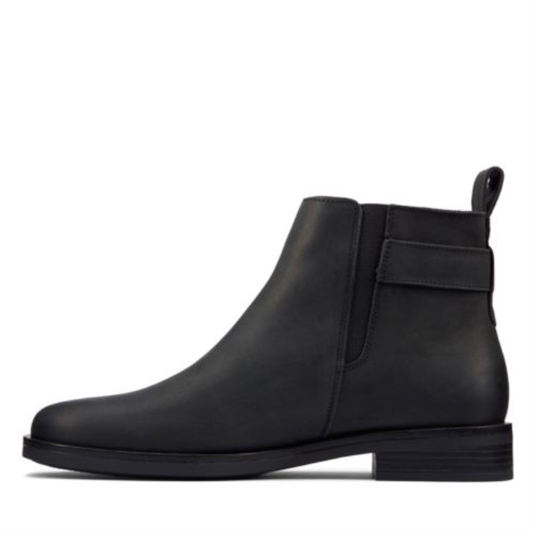 Cuero Negro Clarks Memi Lo