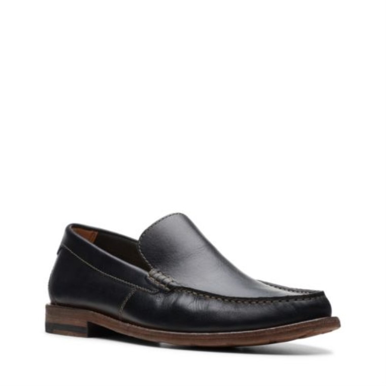 Cuero Negro Clarks Pace Barnes