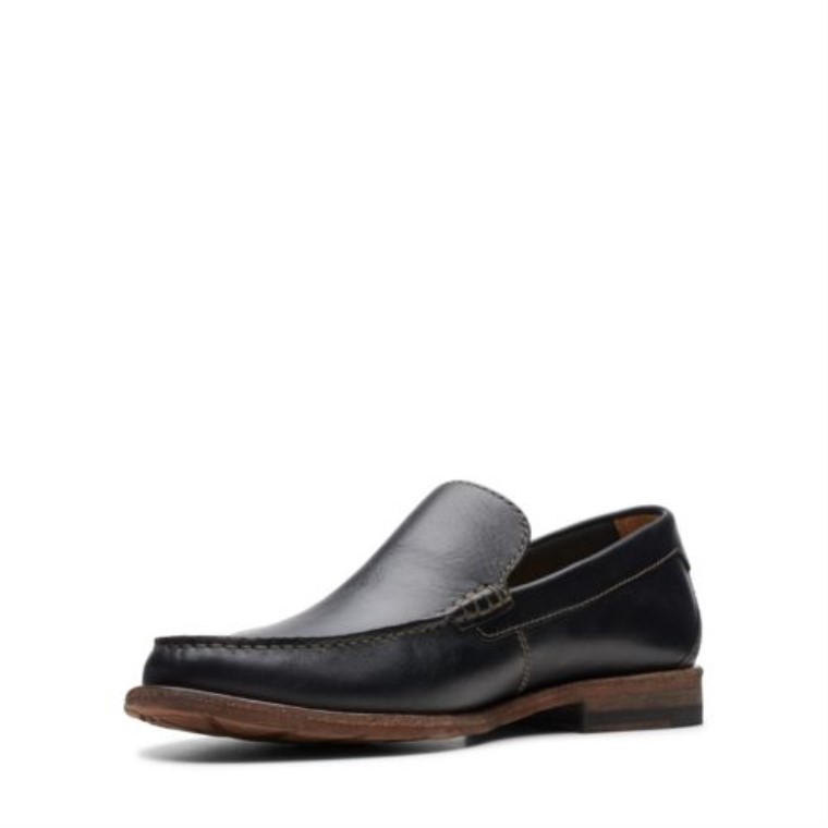Cuero Negro Clarks Pace Barnes