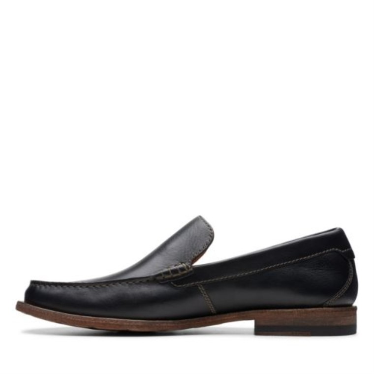 Cuero Negro Clarks Pace Barnes