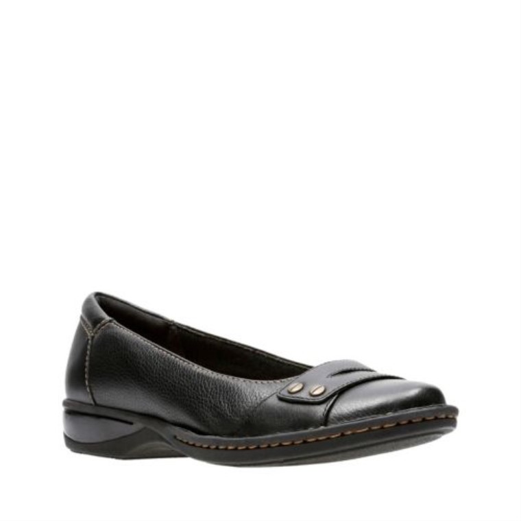 Cuero Negro Clarks Pegg Abbie