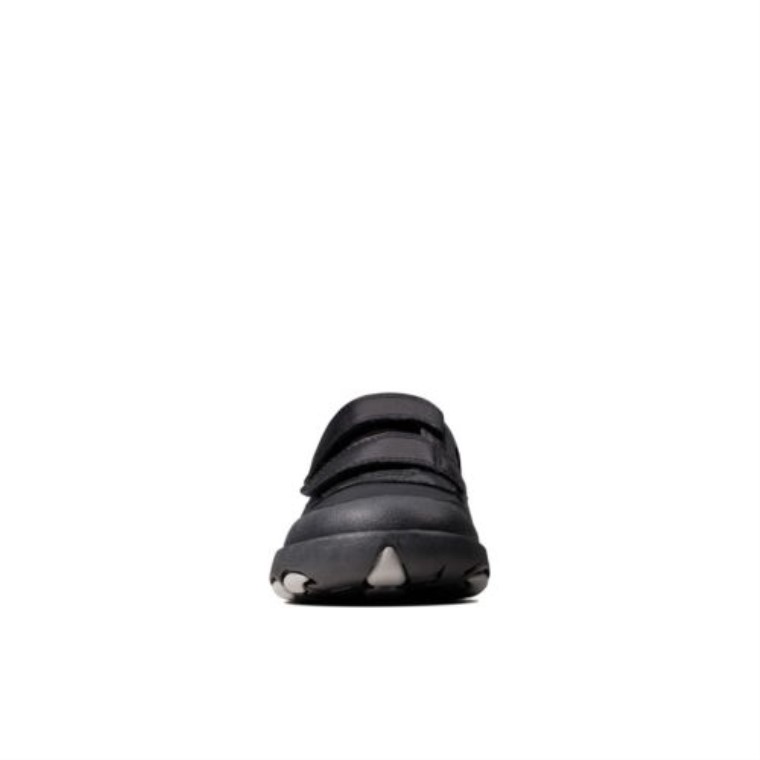 Cuero Negro Clarks Rex Pace Jnr F Fit