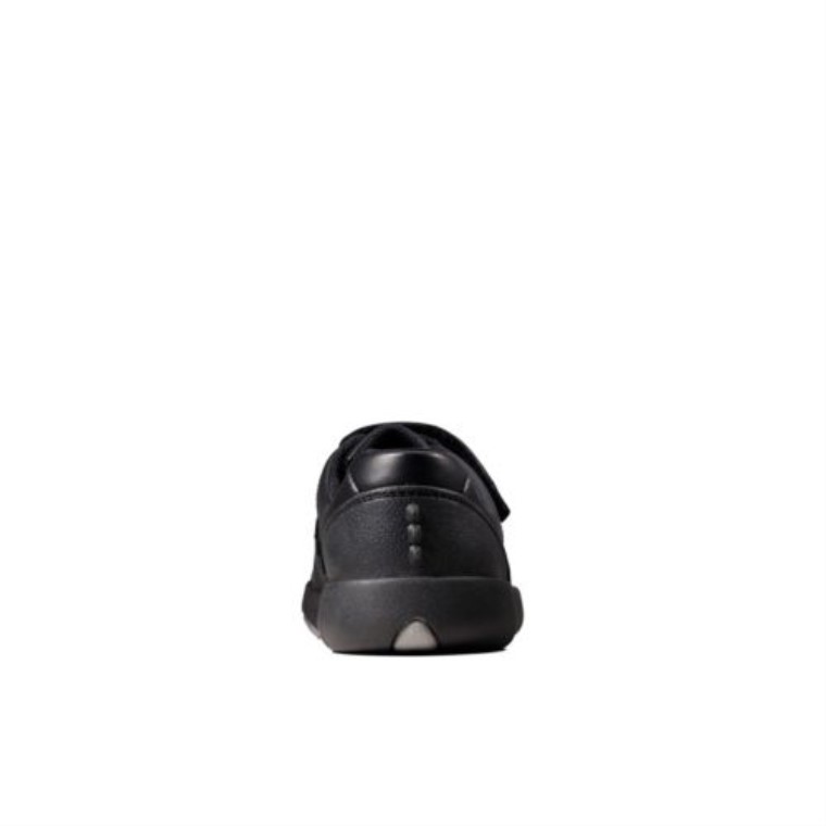 Cuero Negro Clarks Rex Pace Jnr F Fit