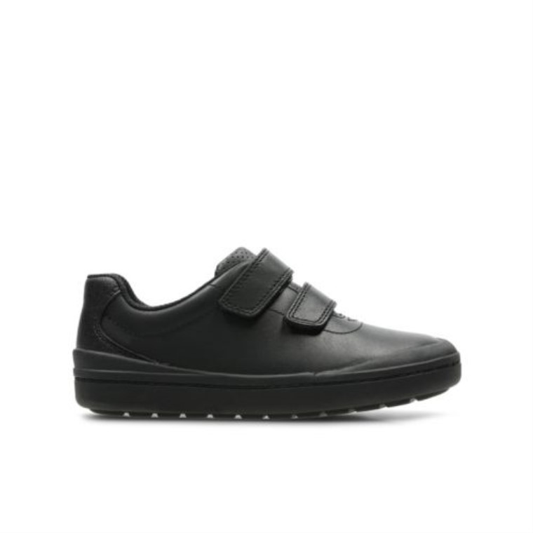 Cuero Negro Clarks Rock Play Inf G Fit