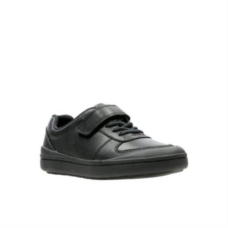 Cuero Negro Clarks Rock Verve Inf F Fit