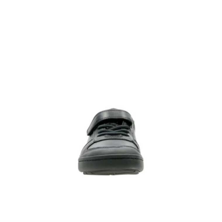 Cuero Negro Clarks Rock Verve Inf F Fit