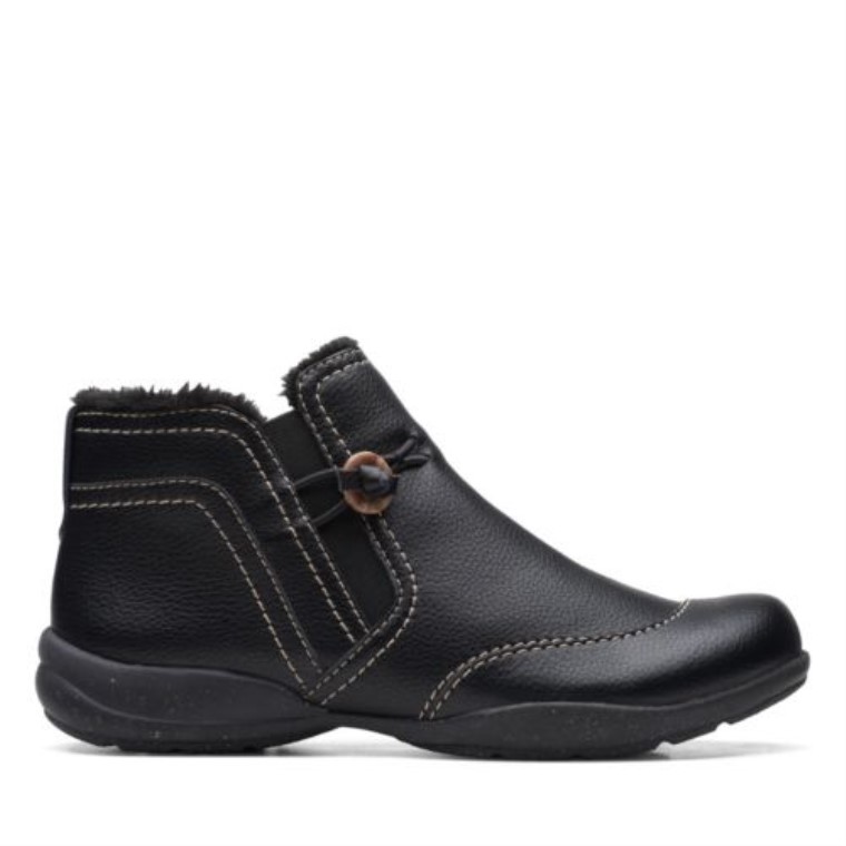 Cuero Negro Clarks Rosevilleaster