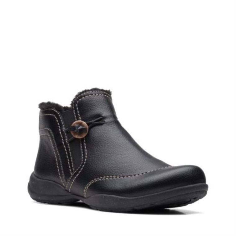 Cuero Negro Clarks Rosevilleaster