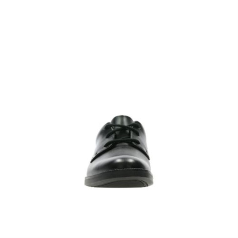 Cuero Negro Clarks Rufus Edge Jnr G Fit