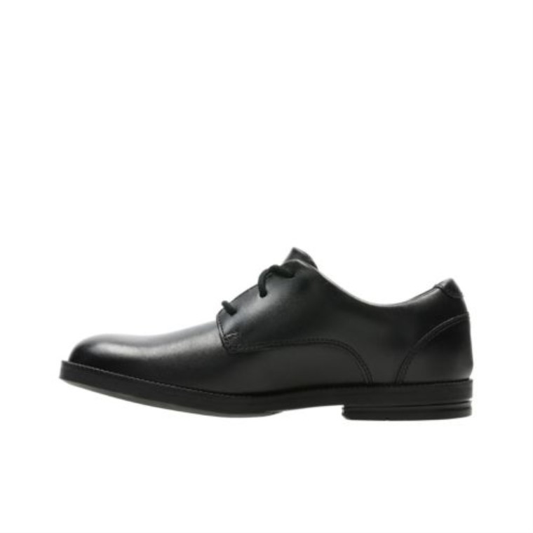 Cuero Negro Clarks Rufus Edge Jnr G Fit