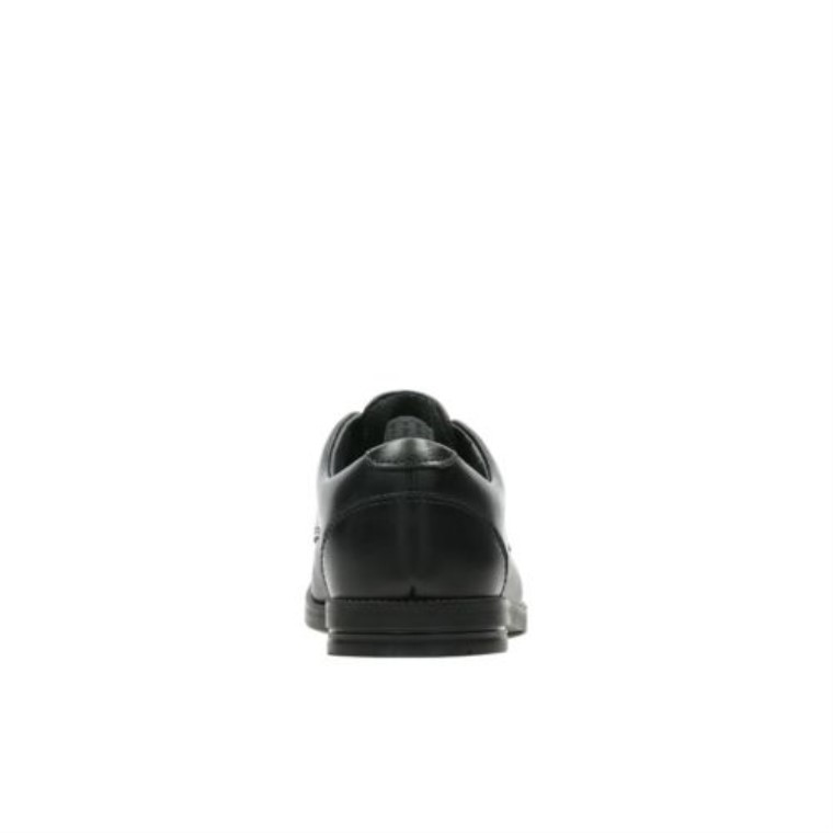 Cuero Negro Clarks Rufus Edge Jnr G Fit