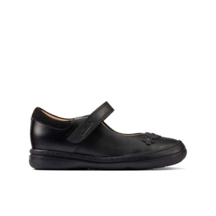 Scooter De Cuero Negro Clarks Jump Inf F Fit
