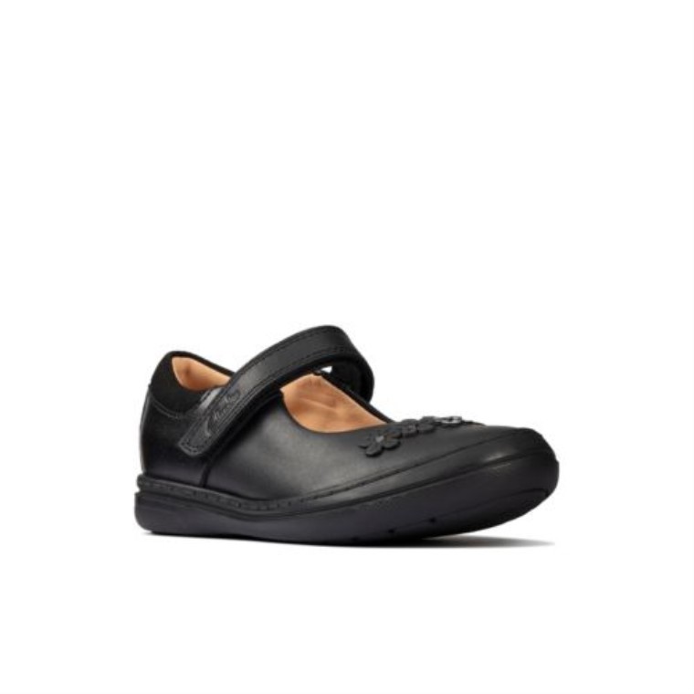 Scooter De Cuero Negro Clarks Jump Inf F Fit