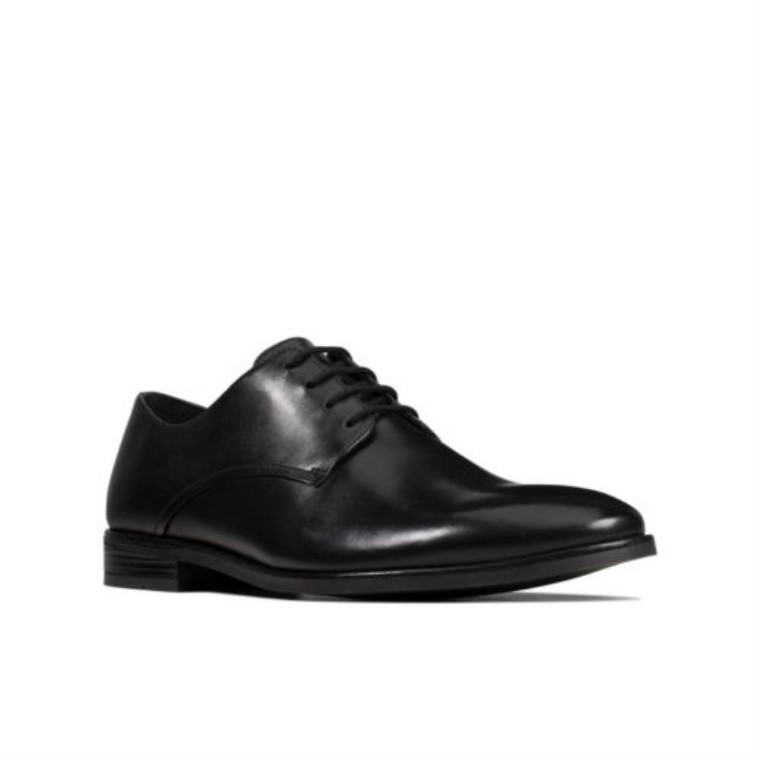Cuero Negro Clarks Stanford Walk