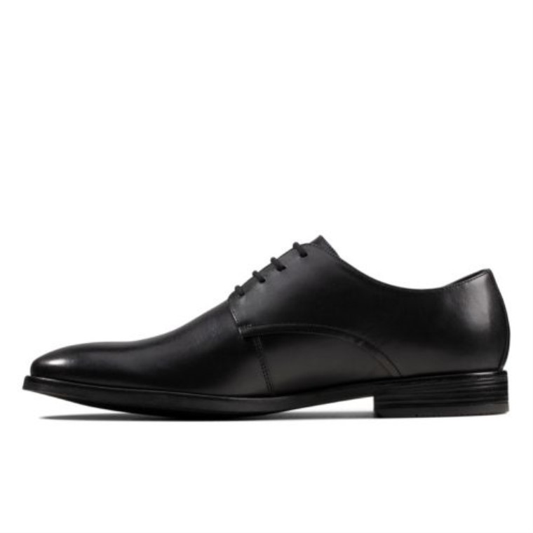 Cuero Negro Clarks Stanford Walk
