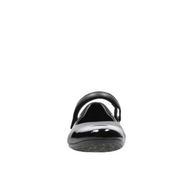Cuero Negro Clarks Tizz Hablar Jnr G Ajuste
