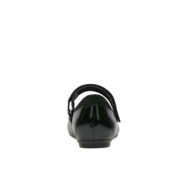 Cuero Negro Clarks Tizz Hablar Jnr G Ajuste